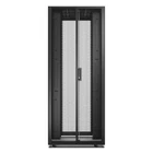 Kép 2/3 - Könnyű Rack 800mm/42U/1000mm, tetővel, kerekekkel, lábakkal és 4 konzollal, oldalsó panelek nélkül, fekete