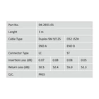 Kép 2/5 - Digitus DK-2931-01 InfiniBand és száloptikai kábel 1 M LC ST I-VH Sárga