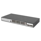 Kép 1/4 - Digitus DN-80221-3 hálózati kapcsoló Vezérelt L2 Gigabit Ethernet (10/100/1000) Fekete, Szürke