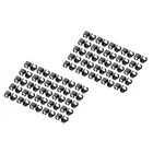 Kép 1/5 - Fekete színű színes klipsz RJ45 csatlakozóhoz, 100 darabos csomagban