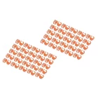 Kép 1/5 - Színes klipsz RJ45 csatlakozóhoz, narancssárga, 100 db/csomag.