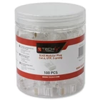 Kép 1/3 - Techly IWP-JAR-C6RTY RJ45 Csatlakozó 8P/8C Cat6 UTP, Drót, 100 db