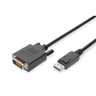 Kép 1/3 - Digitus AK-340301-030-S video átalakító kábel 3 M DisplayPort DVI-D Fekete