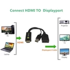 Kép 4/10 - Techly ICOC HDMI-DP12A USB-táplált HDMI a DisplayPort adapter 4K*30Hz M/F