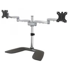 Kép 1/7 - StarTech.com ARMDUALSS asztali TV konzol 81,3 cm (32") Fekete, Ezüst