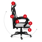 Kép 11/15 - Huzaro Combat 5.0 White gaming chair