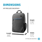 Kép 6/7 - HP notebook hátizsák Prelude 15,6" szürke (1E7D6AA)