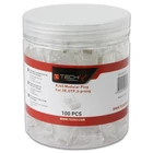 Kép 1/3 - Techly IWP-JAR-C5RTY RJ45 Csatlakozó 8P/8C Cat5e UTP, Drót, 100 db