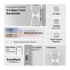 Kép 5/5 - TP-Link RE405BE hálózati bővítő Hálózati jelismétlő Fehér 2500 Mbit/s