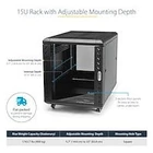 Kép 2/7 - StarTech.com RK1536BKF állvány 15U Szabadonálló állvány Fekete