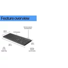 Kép 9/9 - HP vezeték nélküli billentyűzet 225 - USB vevő - fekete QWERTY (805T1AA#ABB)