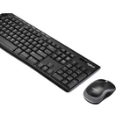 Kép 3/5 - Logitech 920-004511 billentyűzet Egér mellékelve Otthoni Vezeték nélküli RF QWERTZ Német Fekete