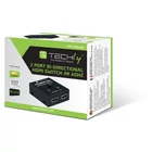 Kép 2/4 - Techly IDATA HDMI-22BI2 HDMI 2.0 Kapcsoló 2x1/1x2 4K60Hz Kétirányú