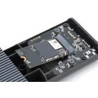 Kép 2/5 - USB 4.0 Type C ház M.2 NVMe 40 Gbps SSD-hez, alumínium, szerszám nélküli