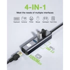 Kép 5/10 - Techly IDATA USB-ETGIGA3AA USB 3.0 RJ45 Gigabit Hálózati Kártya/Adapter, 3x USB-A Hub