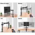 Kép 9/10 - Techly ICA-LCD 503BK Forgatható asztali tartó 13-32" LCD monitorhoz, 8kg