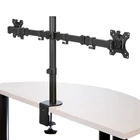 Kép 2/10 - StarTech.com ARMDUAL2 asztali TV konzol 81,3 cm (32") Fekete