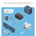Kép 7/9 - StarTech.com P2DD46A2-KVM-SWITCH KVM kapcsoló Fekete