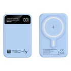 Kép 8/9 - Techly I-CHARGE-10LCDBL Vezeték nélküli mágneses power bank töltő 10 000 mAh