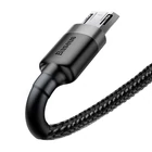 Kép 5/6 - Baseus Cafule USB-Micro-USB kábel, 0.5m, 2.4A  (szürke-fekete)