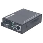Kép 1/7 - Intellinet 510530 hálózati média konverter 100 Mbit/s Single-mode Fekete
