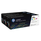 Kép 1/9 - HP 305A 3-pack Cyan/Magenta/Yellow Original LaserJet Toner Cartridges