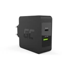 Kép 1/5 - Green Cell CHAR10 mobiltelefon töltő Fekete Beltéri