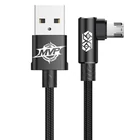 Kép 1/3 - Baseus MVP USB-Micro USB ferde, könyök kábel 1,5A 2m (fekete)