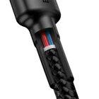 Kép 5/6 - Baseus Cafule USB-C - USB-C PD 2.0 QC 3.0 kábel, 60 W, 2 m (fekete-piros)