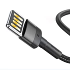 Kép 3/6 - Baseus Cafule 2,4A 1 m-es Lightning USB-kábel (kétoldalas) (szürke-fekete)