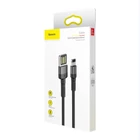 Kép 5/6 - Baseus Cafule 2,4A 1 m-es Lightning USB-kábel (kétoldalas) (szürke-fekete)