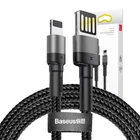 Kép 6/6 - Baseus Cafule 2,4A 1 m-es Lightning USB-kábel (kétoldalas) (szürke-fekete)
