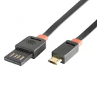 Kép 1/2 - Home USBF 3 töltőkábel, 2 oldalú, fordítható, USB-A dugó, microUSB-B dugó, 3m, 2,1A, adatkábel