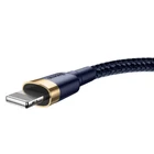 Kép 4/11 - Baseus Cafule USB-Lightning kábel, 2,4A, 1 m (arany-sötétkék)