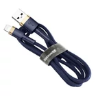 Kép 3/11 - Baseus Cafule USB-Lightning kábel, 2,4A, 1 m (arany-sötétkék)