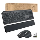 Kép 1/9 - Logitech 920-010931 billentyűzet Egér mellékelve Irodai RF vezeték nélküli + Bluetooth QWERTY Északi Grafit