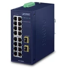 Kép 1/3 - PLANET IGS-1820TF hálózati kapcsoló Beállítást nem igénylő (unmanaged) L2 Gigabit Ethernet (10/100/1000) Kék