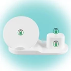 Kép 1/4 - Home SA 2000Qi vezeték nélküli töltő, 3in1, telefon, óra, fülhallgató, Qi szabvány, USB-C