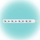 Kép 1/2 - Home NV 4E-3/WH EURO hálózati elosztó, 3 m, H05VVH2-F 2 x 0,75 mm2, 4 védőérintkezős EURO aljzat, max. 2300 W, fehér