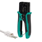 Kép 1/4 - Pro'skit CP-342 UTP-RJ45-8P8C gyorskrimpelő fogó, nyitott végű dugókhoz, biztonsági zár, gyors