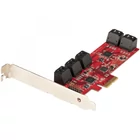 Kép 1/10 - StarTech.com 10P6G-PCIE-SATA-CARD csatlakozókártya/illesztő Belső