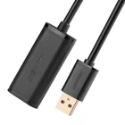 Kép 2/6 - UGREEN US121 USB 2.0 hosszabbító kábel, aktív, 10m (fekete)