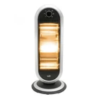 Kép 1/4 - Home FK 231 álló elektromos halogén hősugárzó fűtőtest, 400W/800W/1200W, oszcillálás, IP20 védelem, fekete/ezüst