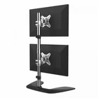 Kép 2/3 - StarTech.com ARMDUOVS asztali TV konzol 68,6 cm (27") Fekete, Ezüst