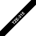 Kép 1/2 - Brother TZE315 címkéző szalag Fekete alapon fehér TZe