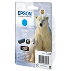 Kép 2/2 - Epson Polar bear C13T26124012 tintapatron 1 db Eredeti Standard teljesítmény Cián