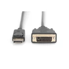 Kép 2/2 - Digitus DB-340301-030-S video átalakító kábel 3 M DisplayPort DVI-D Fekete