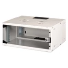 Kép 1/9 - 19" 4U falra szerelhető hálózati szekrény, SOHO PRO 240 x 540 x 400 mm, üvegajtó, szürke, szétszerelt, 60 kg