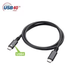 Kép 2/10 - Techly ICOC MUSB40-CMCM08 USB 4.0 USB-C-tól USB-C Thunderbolt 4 PD M/M 80cm Kábel