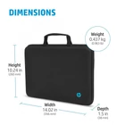 Kép 10/10 - HP notebook táska Mobilitás 14,1" fekete (4U9G9AA)